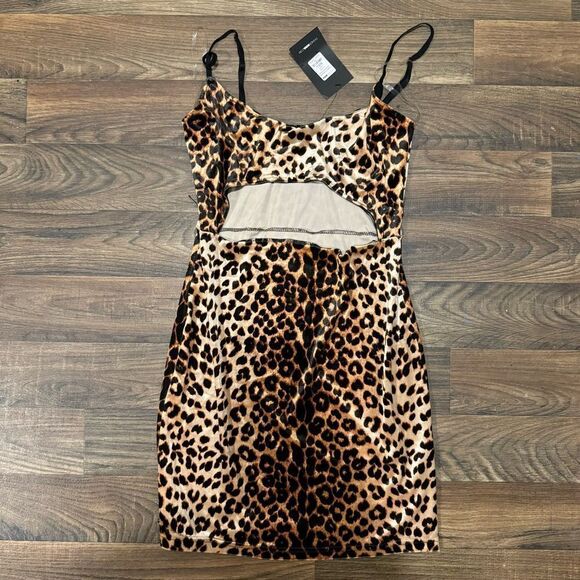 FN Ready To Pounce Velvet Mini Dress - Picture 1 of 3